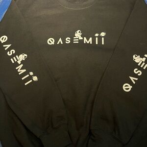 Qasemii Black Elon Starlink Sweater